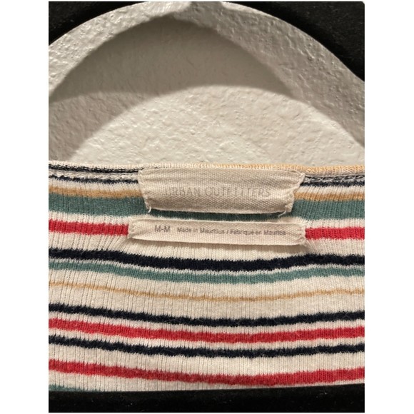 URBAN OUTFITTERS Multicolor Striped Long Sleeve Crop Top - Picture 2 of 3